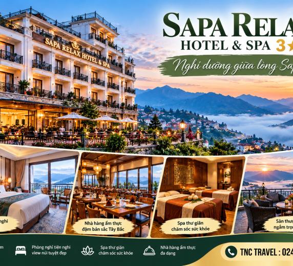 COMBO 3N2Đ - SAPA RELAX HOTEL & SPA 3*