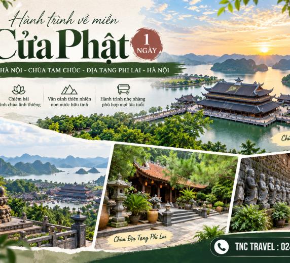 HÀ NỘI - CHÙA TAM CHÚC – ĐỊA TẠNG PHI LAI – HÀ NỘI 1 NGÀY